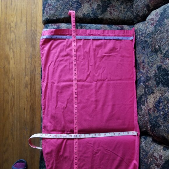 Unique v-neck sleeveless, shift dress, pink, cotton, vintage 80s, S, M, handmade - Picture 4 of 5